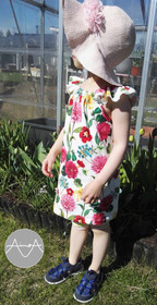 PDF-kaava, Tilda frillaolkainen mekko, 74-140cm