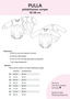PDF-kaava, Pulla pitkähihainen romper, 56-98 cm