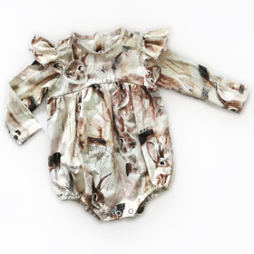 Paperikaava, Pulla pitkähihainen romper, 56-98 cm