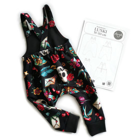 Paperikaava, Lunki haalarihousut, 50-110 cm