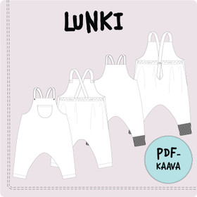 PDF-kaava, Lunki haalarihousut, 50-110 cm