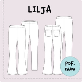 PDF-kaava, LILJA housut 104-164 cm