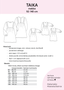 PDF-kaava, TAIKA mekko 92-140 cm