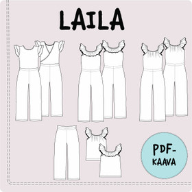 PDF-kaava, LAILA haalari 92-164 cm