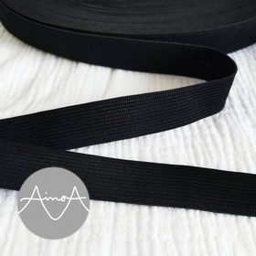 20 mm musta vyötärökuminauha