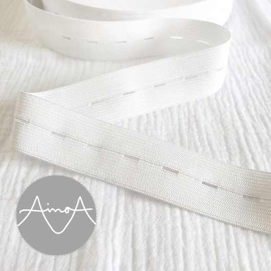 30 mm valkoinen reikäkuminauha