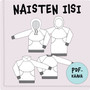 PDF-kaava, Iisi, naisten collegepusero 32-54