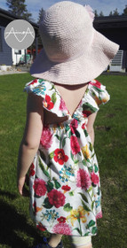 Paperikaava, Tilda frillaolkainen mekko, 74-140 cm