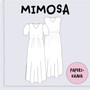 Paperikaava, aikuisten MIMOSA-mekko 32-56
