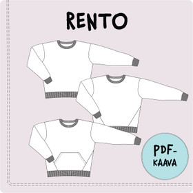 PDF-kaava, RENTO-aikuisten oversize collegepusero 32-54