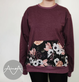 Paperikaava, RENTO-aikuisten oversize collegepusero 32-54