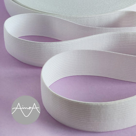 25mm valkoinen vyötärökuminauha