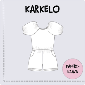 Paperikaava, KARKELO lasten haalari 104-164 cm