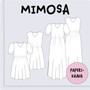 2-laatu, Paperikaava, aikuisten MIMOSA-mekko 32-56