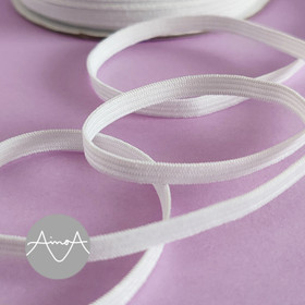  5 mm valkoinen kuminauha