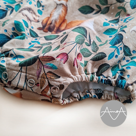 Paperikaava, HUPI oversize romper, 56-104 cm