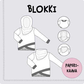 Paperikaava, Blokki pusero 92-158 cm