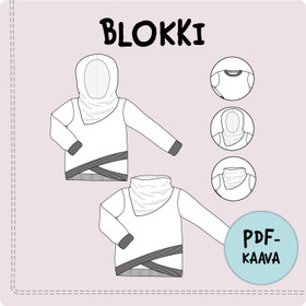 PDF-kaava, Blokki pusero 92-158 cm