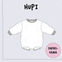 Paperikaava, HUPI oversize romper, 56-104 cm