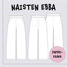 Paperikaava, naisten Ebba-housut 32-54