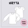 Paperikaava, Hertta mekko ja pusero 92-140 cm