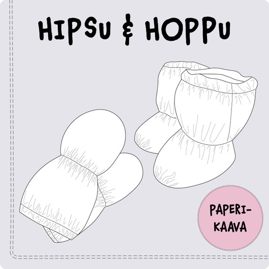 Paperikaava, Vauvan tumput ja töppöset Hipsu ja Hoppu 0-10 kk