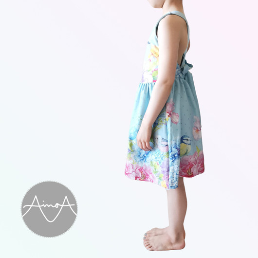 PDF-kaava, Hulda mekko 92-140cm