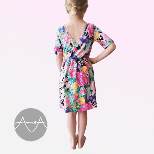 PDF-kaava, Hulda mekko 92-140cm
