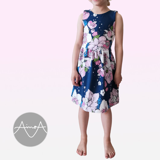 PDF-kaava, Hulda mekko 92-140cm