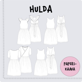 Paperikaava, Hulda mekko 92-140cm