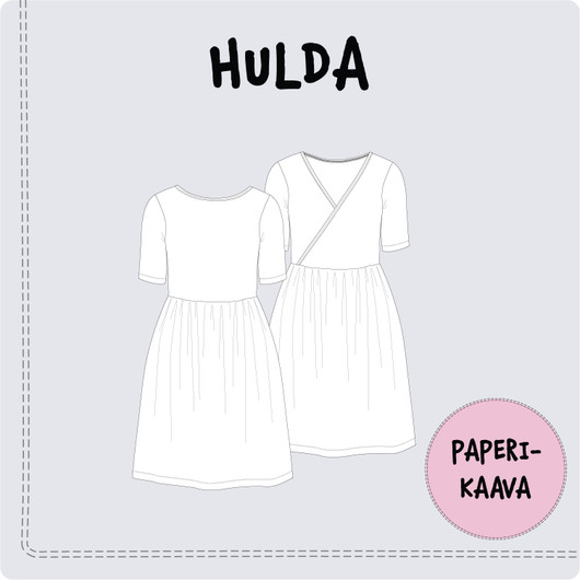 Paperikaava, Hulda mekko 92-140cm