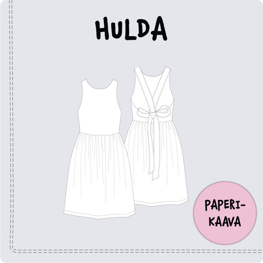 Paperikaava, Hulda mekko 92-140cm