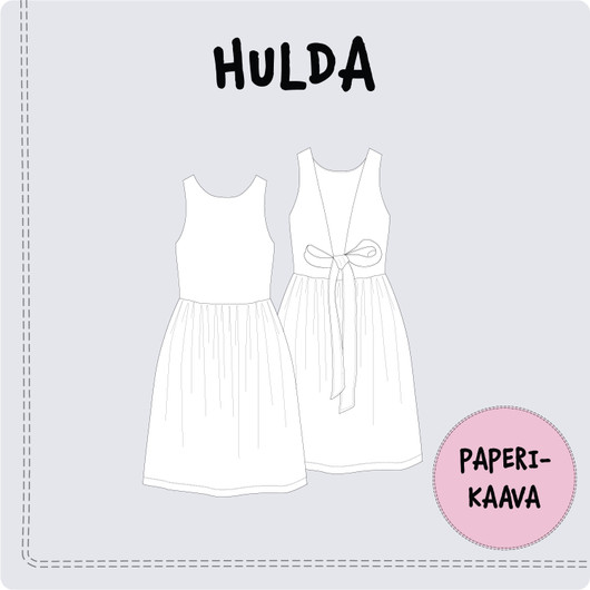 Paperikaava, Hulda mekko 92-140cm