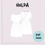 PDF-kaava, Hulda mekko 92-140cm