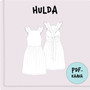 PDF-kaava, Hulda mekko 92-140cm