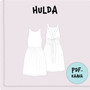 PDF-kaava, Hulda mekko 92-140cm