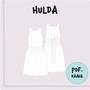 PDF-kaava, Hulda mekko 92-140cm
