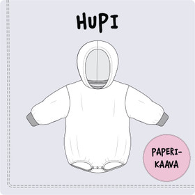 Paperikaava, HUPI oversize romper, 56-104 cm