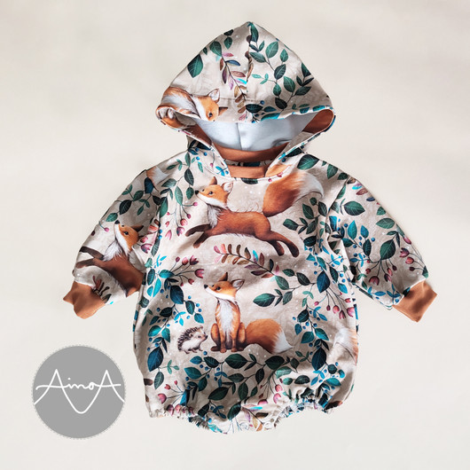 Paperikaava, HUPI oversize romper, 56-104 cm
