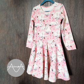 PDF-kaava, Silvia mekko 92-140 cm