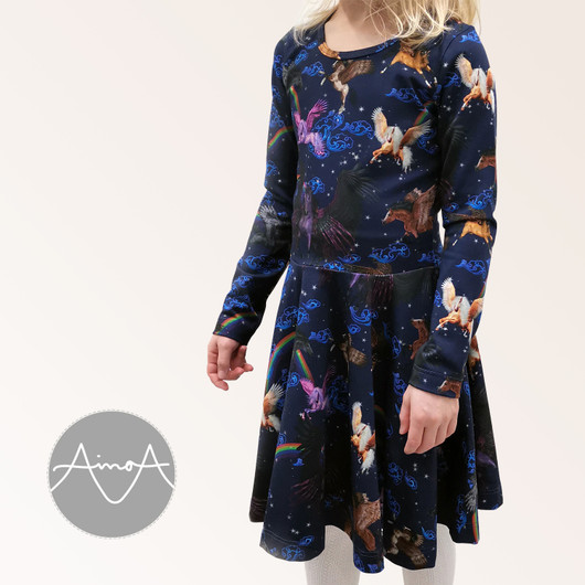 Paperikaava, Silvia mekko 92-140 cm