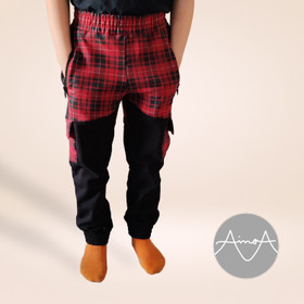 PDF-kaava, lasten TEMPO-reisitaskuhousut 104-164cm