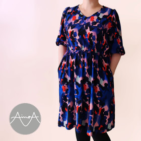 Paperikaava, aikuisten MIMOSA-mekko 32-56