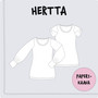 Paperikaava, naisten Hertta mekko ja pusero 32-54