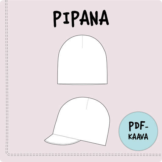 PDF-kaava, Pipana pipo ja lippapipo 40-59cm