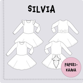 Paperikaava, Silvia mekko 92-140 cm
