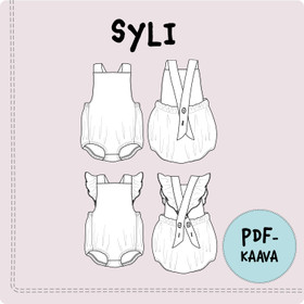 PDF-kaava, Syli romper, 50-104 cm