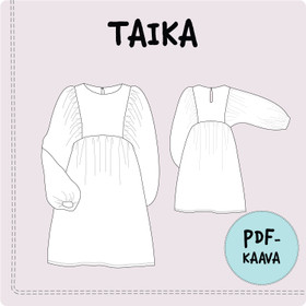PDF-kaava, TAIKA mekko 92-140 cm
