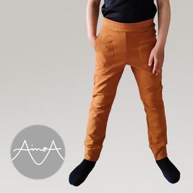 PDF-kaava, lasten UULA-collegehousut 104-164cm