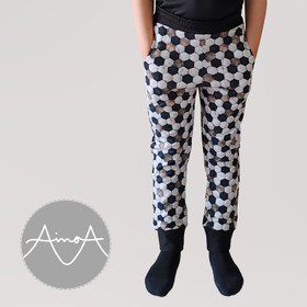 Paperikaava, lasten UULA-collegehousut 104-164cm